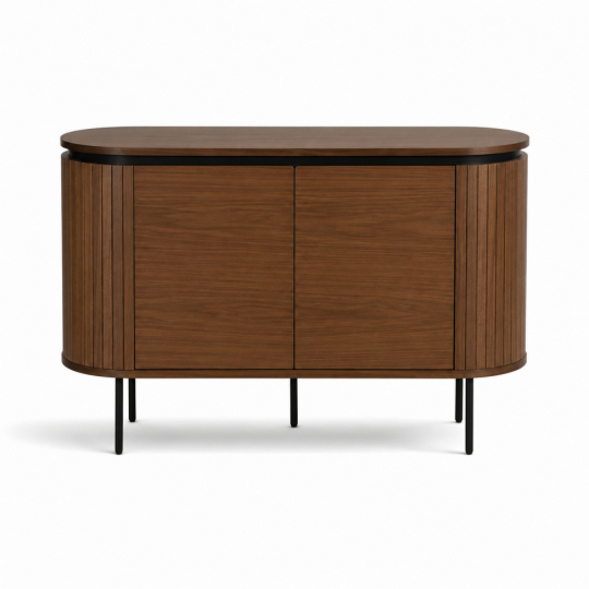 Sideboard 'K&auml;rra' - Valn&oslash;d/Svart