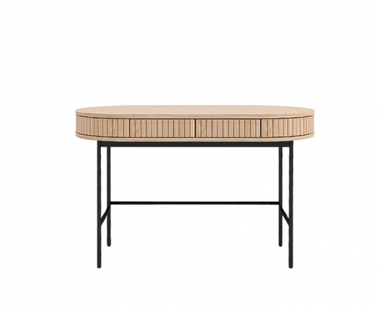 Skrivebord 'Holmvik' - Natur/Svart