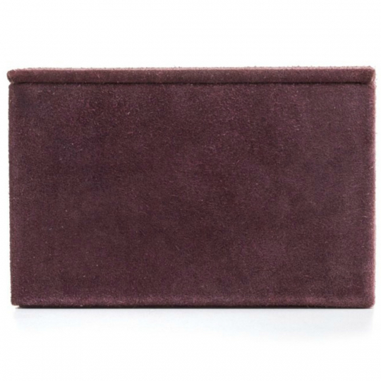 Opbevaringskasse 'Hallon' - Suede/Aubergine