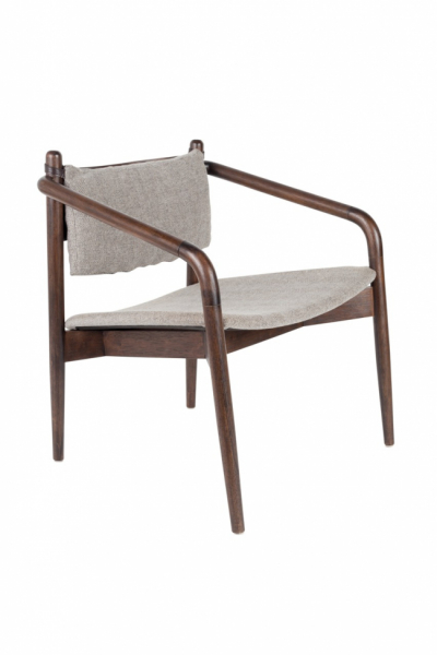 Stol 'Torrance' - Valnød/Beige