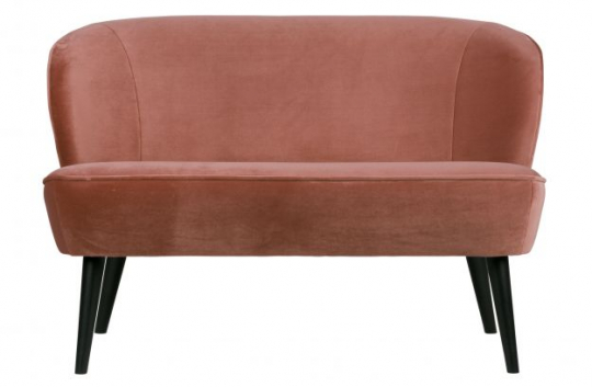 Sofa 'Sara' - Rosa/Sammet