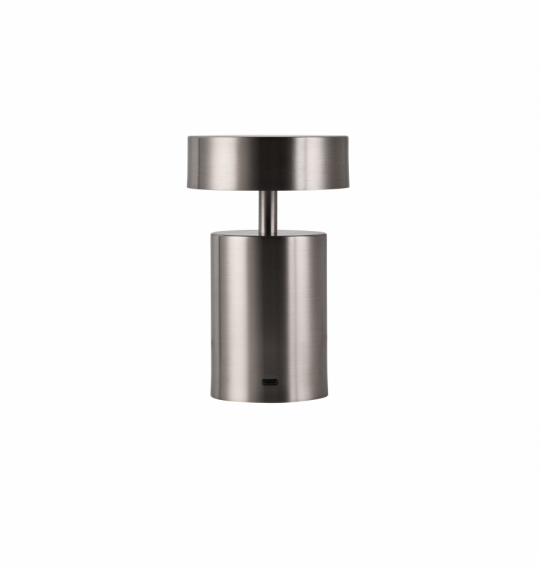 Genopladelig lampe 'Boxholm' - Sølv