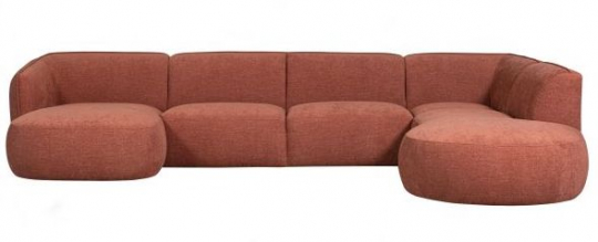 Sofa højre 'Polly' - Terrakotta