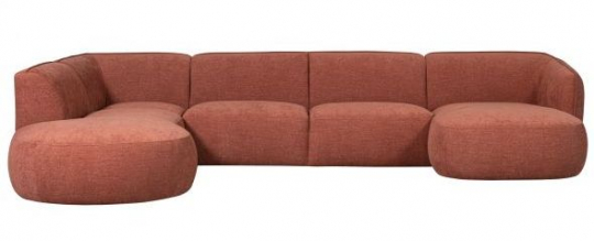 Sofa venstre 'Polly' - Terrakotta