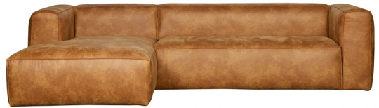 Hjørnesofa 'Bean' - Cognac