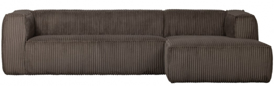 Sofa 'Bean' 4-sæder - Brun/Manchester