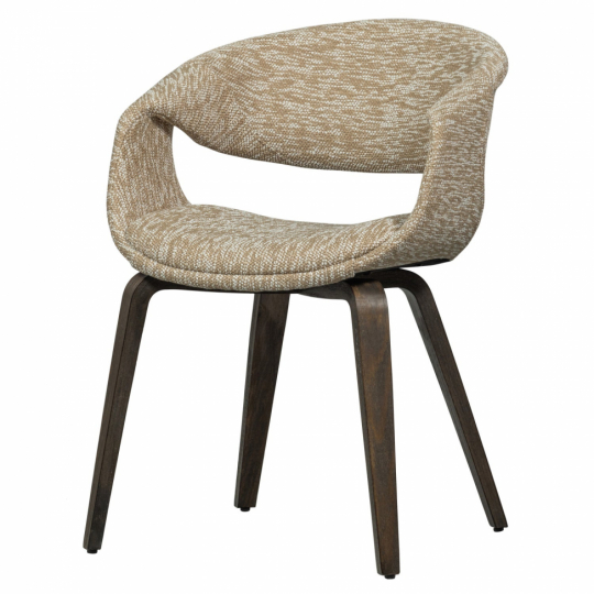 Spisestol ‘Yossi’ - Beige/Mørkebrun