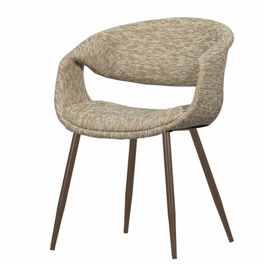 Spisestol ‘Yossi’ - Beige/Kobber