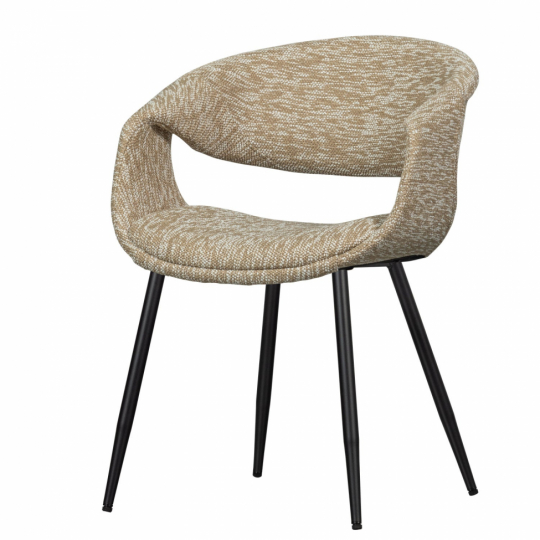 Spisestol ‘Yossi’ - Beige/Sort