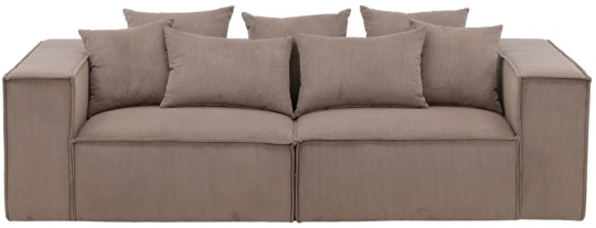 Sofa 'Gällivare' 3-sæde - Brun
