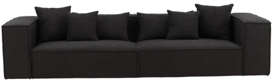 Sofa 'Jokkmokk' 4-sæde - Sort