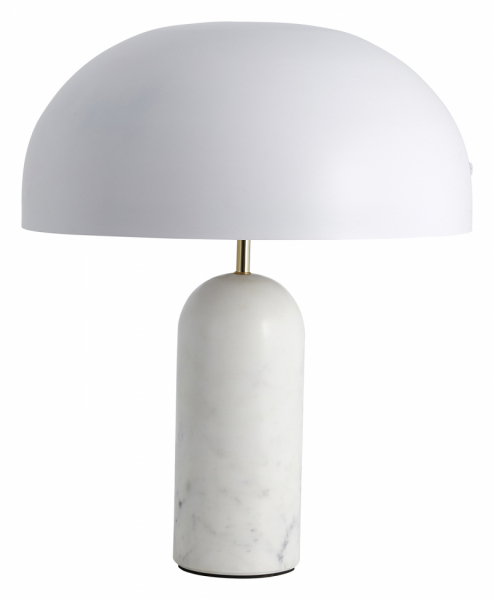 Bordlampe 'Atlas' - Hvid/Marmor