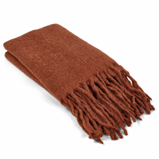 Plaid 'Samantha' 130x170cm - Kobber