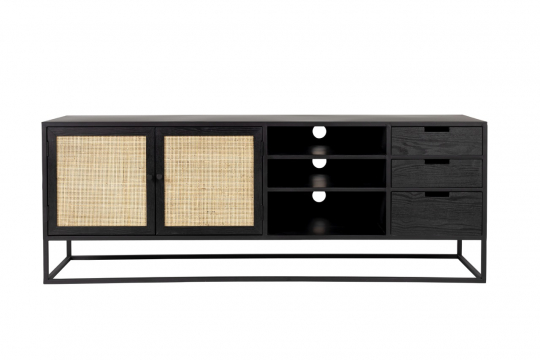 Sidetabel 'Guuji' - Sort/Beige