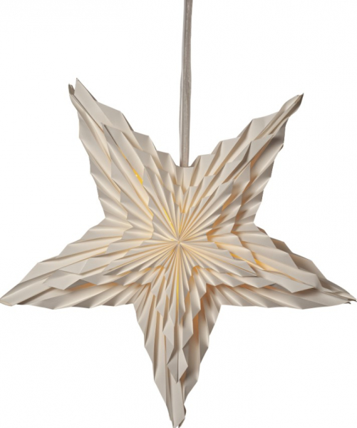 Julestjerne 'White' 70cm - Hvid