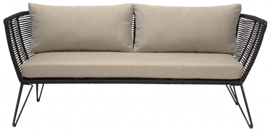 Sofa 'Mundo' - Sort/Beige