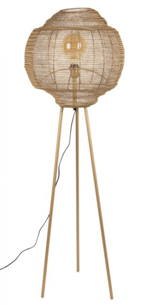 Gulvlampe 'Meezan' - Guld