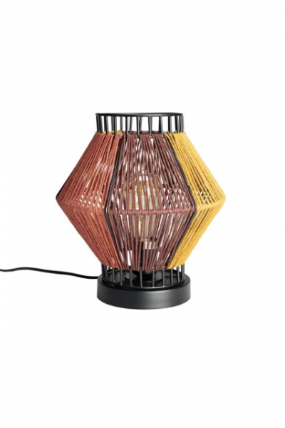 Bordlampe 'Rope' 30x30 - Flerfarvet
