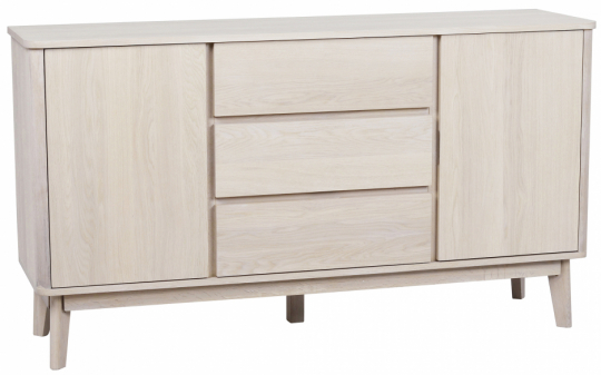 Skænk 'Yumi' 152x84cm - Hvidpigmenteret Eg