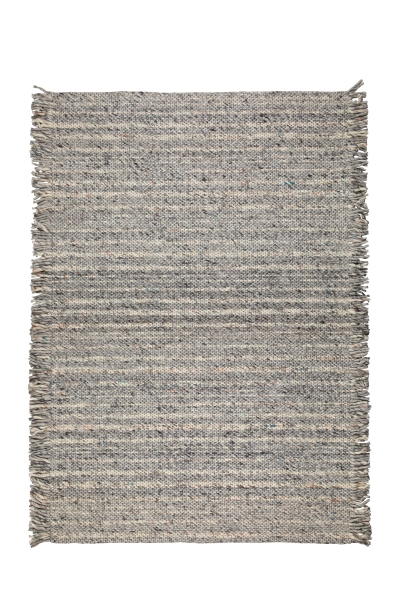 Uldtæppe 'Frills' 170x240cm - Grå/Blå
