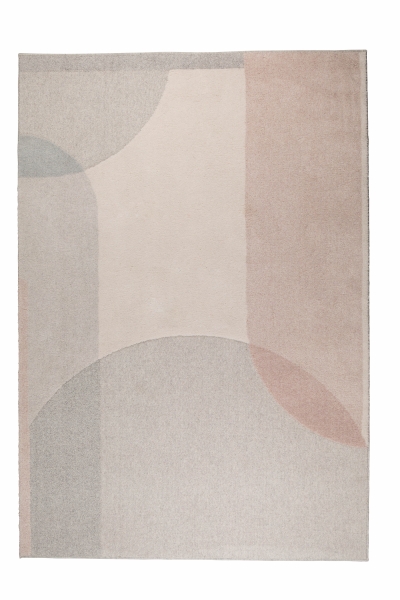 Uldtæppe 'Dream' 160x230cm - Natur/Rosa