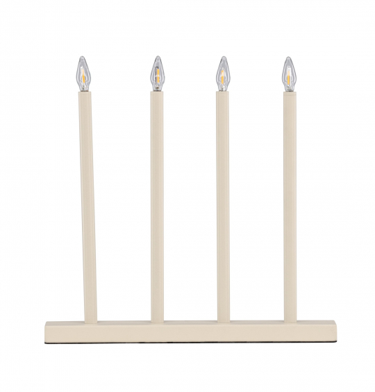 Adventsljusstake 'Åre' - Beige