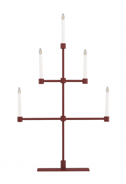 Adventsljusstake 'Falsterbo' - Rød