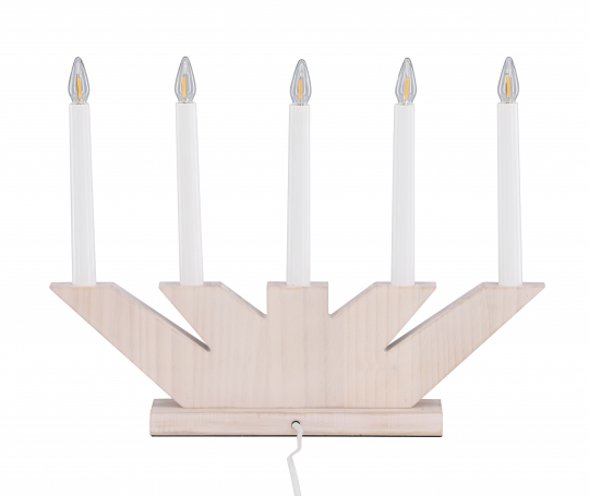 Adventsljusstake 'Katrineholm' - Hvid