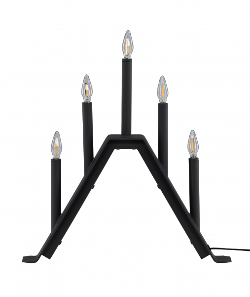 Adventsljusstake 'Norrlund' - Sort