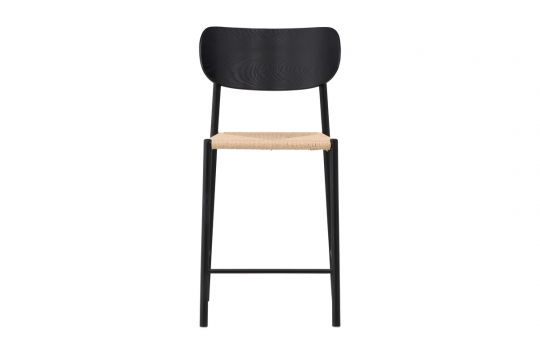 Barstol 'Polly' - Sort/Beige