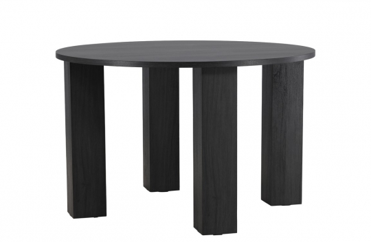 Spisebord 'Nornhem' Rund 120cm - Sort