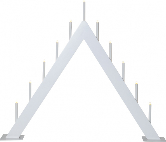Adventsljusstake 'Buzz' 50cm - Hvid