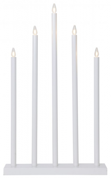 Adventsljusstake 'Holy' 5 Lamper - Hvid