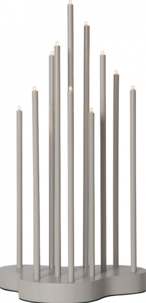Adventslampe 'Buzz' 43cm - Grå