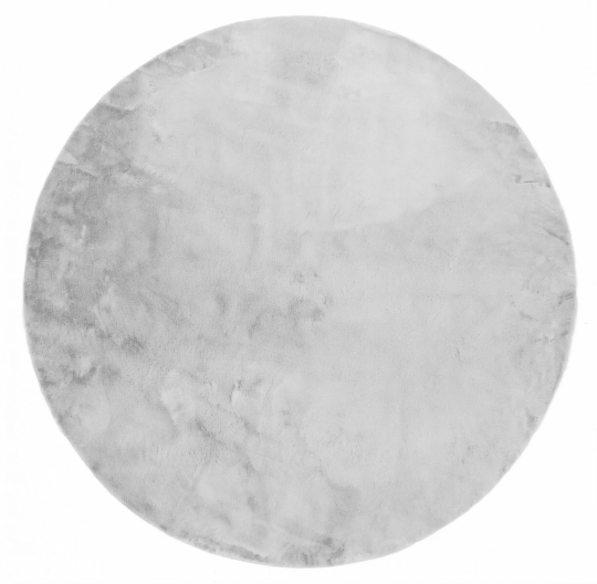 Rundt tæppe 'Aranga Super Soft' 80cm - Grå
