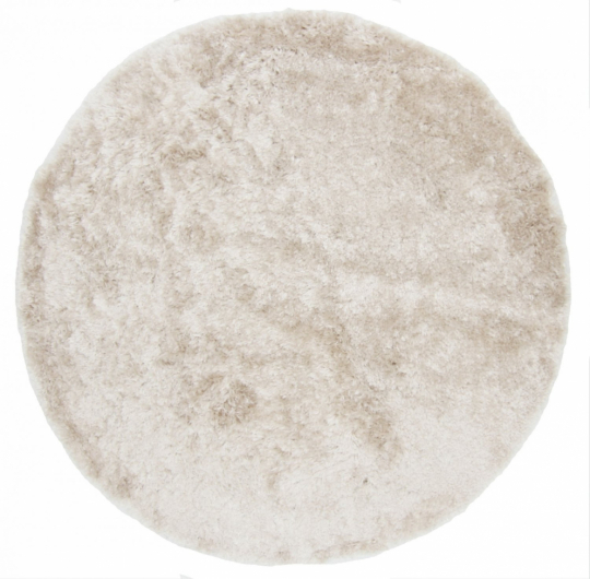 Rund tæppe 'Janjira' 300cm - Offwhite