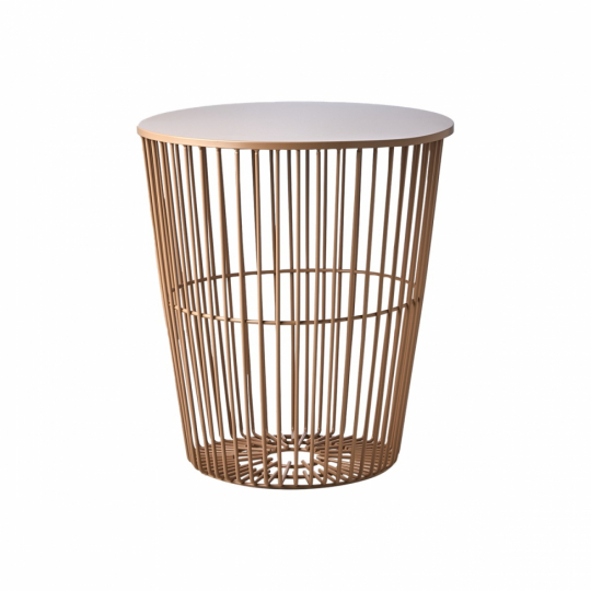 Sofabord/kurv 'Marstrand' rundt 40cm - Persika