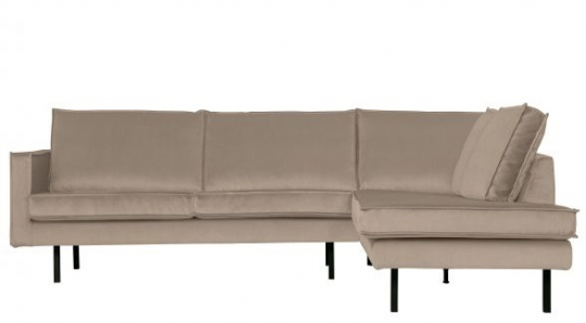 Hjørnesofa 'Rodeo' - Khaki - Højre