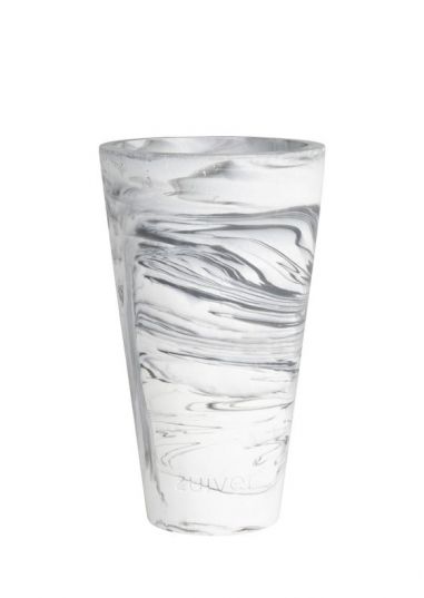 Vase 'Conic' - Sort/Hvid S