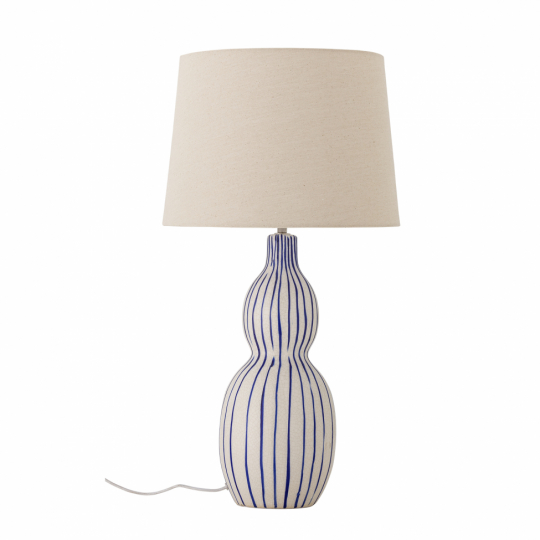 Bordlampe 'Gavisa' 35,5cm Rundt - Blå