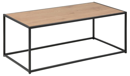 Sofabord 'Hydra' 100cm - Natur/Sort