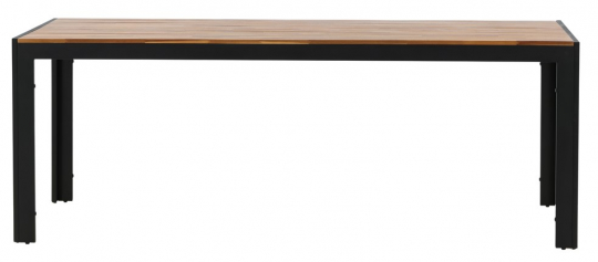 Spisebord 'Birka' 205x90 cm - Sort