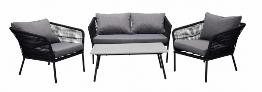 Sofa gruppe 'Gaeta' - Sort