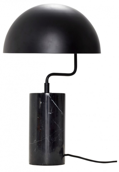 Bordlampe 'Marble' - Sort/Marmor