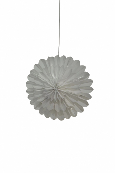 Adventsstjerne 'Lotus' 45cm - Hvid