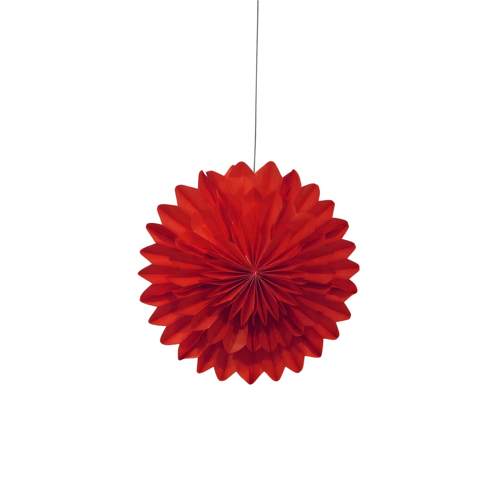 Adventsstjerne 'Lotus' 45cm - R&oslash;d
