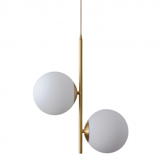 Loftlampe 'Creme Satin' - Messing