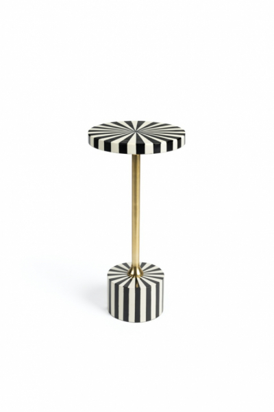 Sidebord 'Strike Lucky' - Sort/Hvid