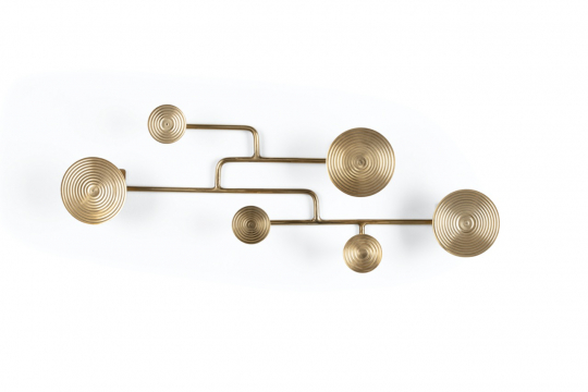 Væghængte kroge 'Hypnotising' - Guld
