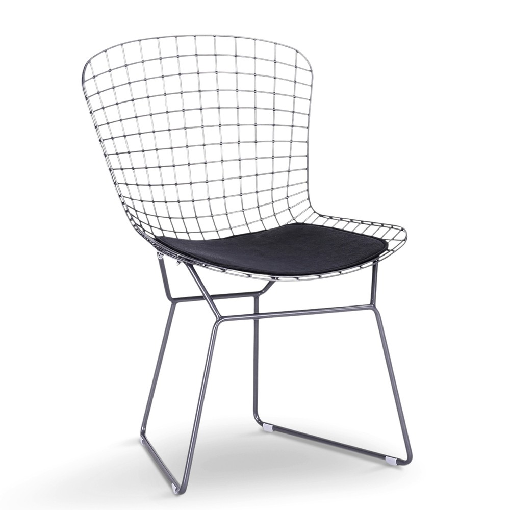 Stol 'Bertoia' - Sølv/Grå